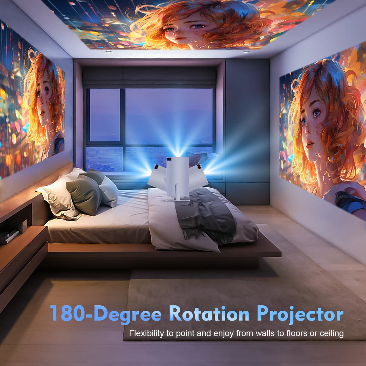 Experience Stunning 8K Visuals with the HY300 Pro Android 14 Projector - Your Ultimate Home Cinema Solution!