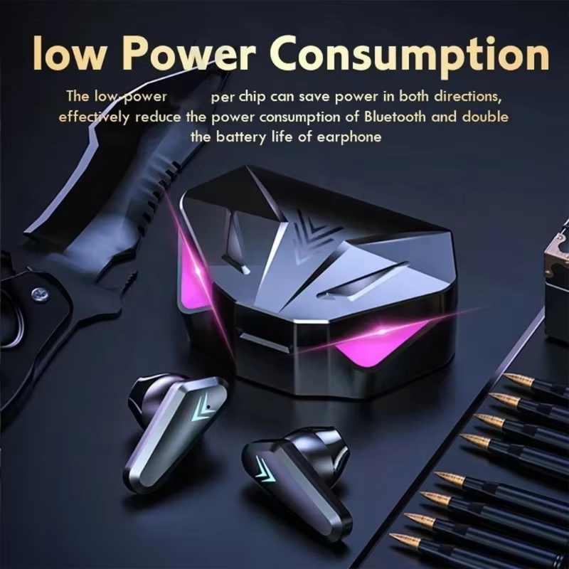 X15 TWS Wireless Bluetooth Earbuds with LED Display - Ultimate Gaming and Music Experience with Mic